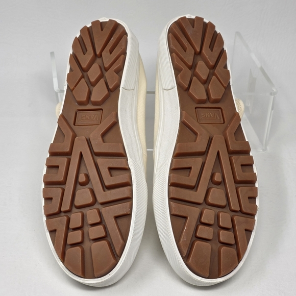 Vans Style 93 Mary Jane Women's Size 9.5 Beige Linen Canvas Buckle Shoes NEW - Picture 6 of 11